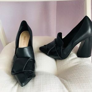 Black Nine West Block Heels